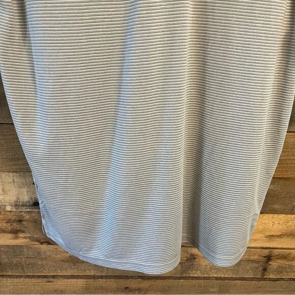 Russell Raiders Light Gray And White Stripe Polo Size Medium - Picture 5 of 10